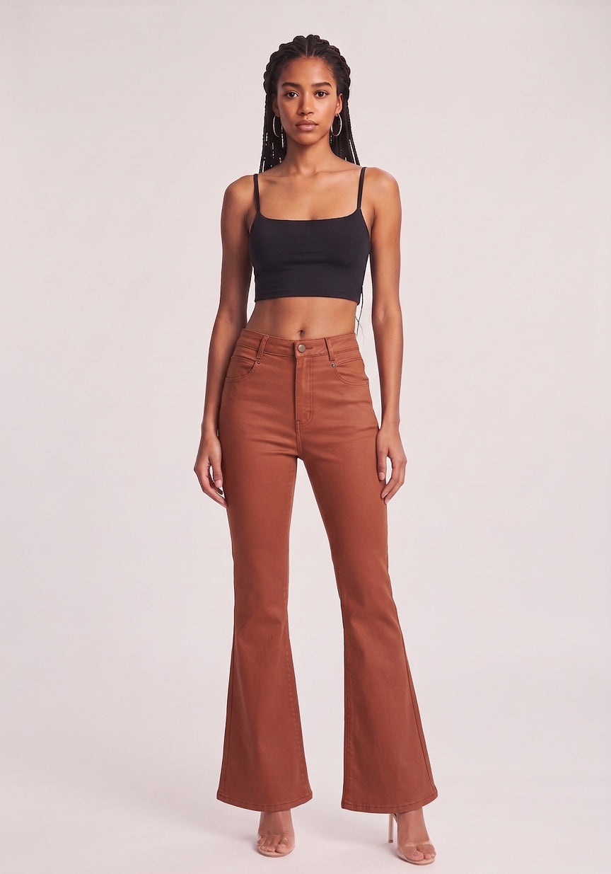 CAMEL FLARE JEAN