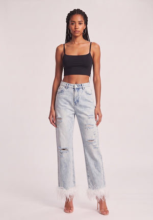 FEATHER LUXE JEAN