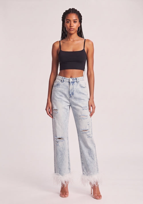 FEATHER LUXE JEAN